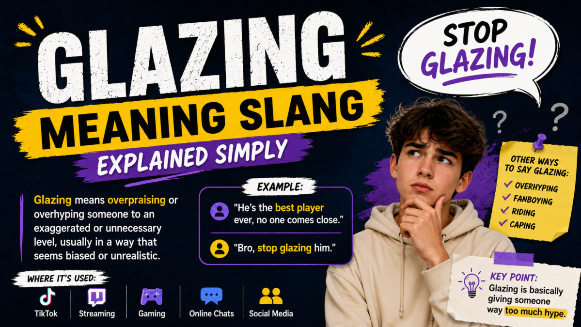 glazing meaning slang